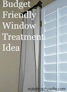 Budget Friendly Window Treatments for $20.00 and some change