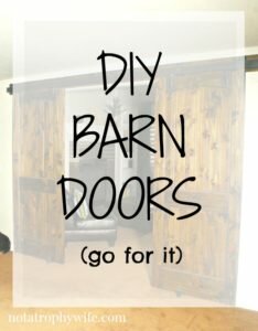 DIY Barn doors for the basement