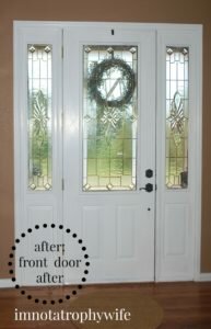 Front Door: Stain to White Paint!
