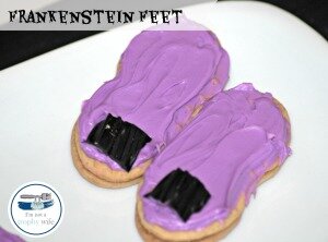Frankenstein Feet Cookies