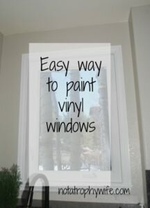 Easy Way to Paint Vinyl Windows