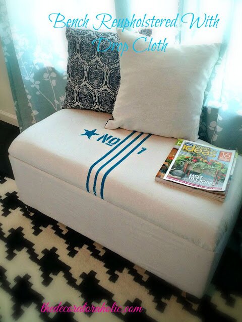 bench_reupholstered_with_drop_cloth