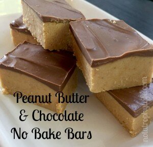 Peanut Butter & Chocolate No Bake Bars