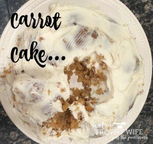Carrot Cake Fail … just a day in my kitchen