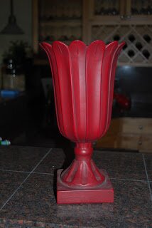 red vase