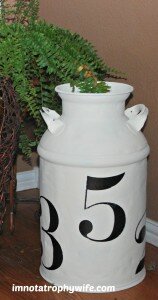 Milk Can Makeover: Before and After