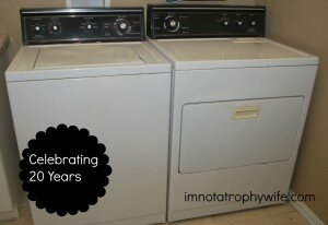 Washing Machine and Dryer: Celebrating 20 Years