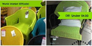 DIY Wicker Chair Makeover
