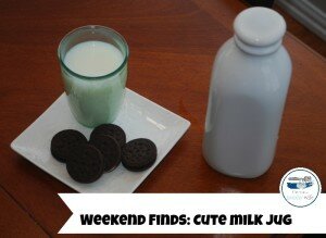 Weekend Finds: Crate & Barrel Milk Jug