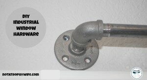 DIY Curtain Rods with Plumbing Pipes